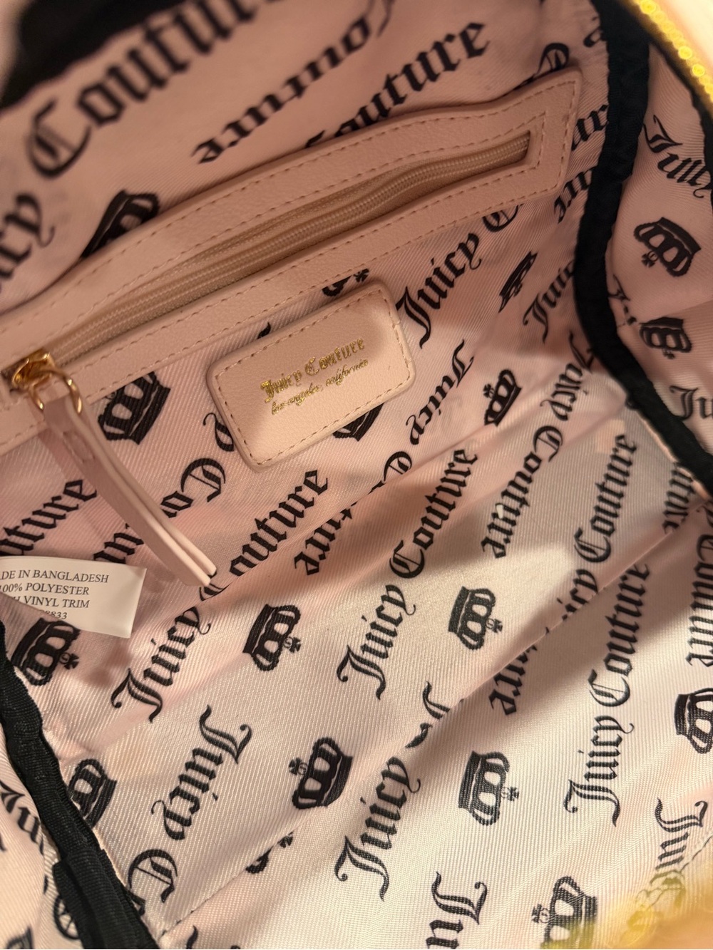 Juicy Couture NWT Pink Cherry-Print Mini Satchel Crossbody & Gold Accents (P240) - Picture 10 of 15